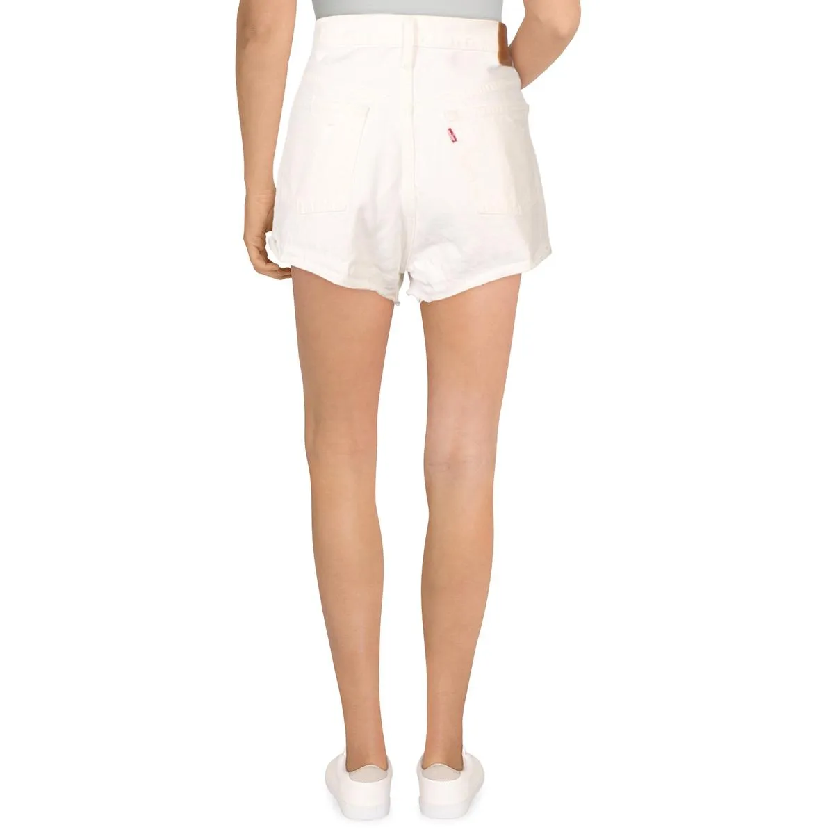 501 Original Womens High Rise Destroyed Cutoff Shorts