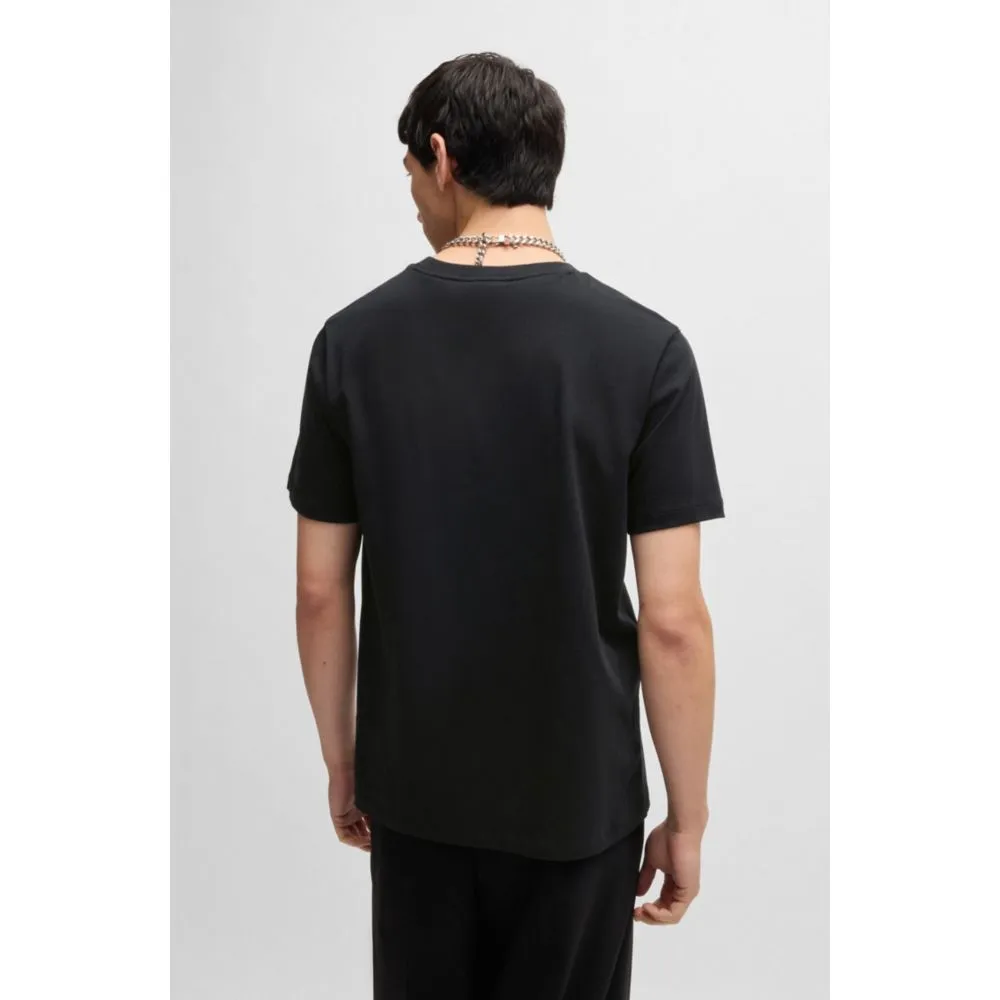 Cotton-jersey regular-fit T-shirt with seasonal artwork