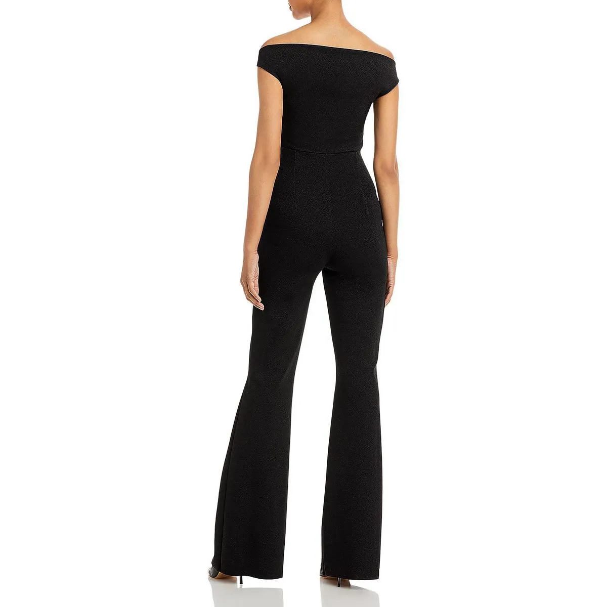 Rebecca Sugar Lurex Womens Shimmer Off-the shoulder Jumpsuit