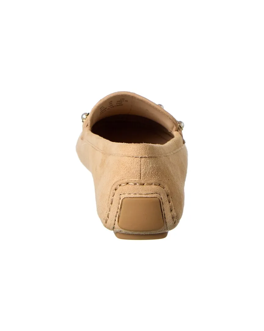 Stuart Weitzman Allpearls Suede Driving Loafer