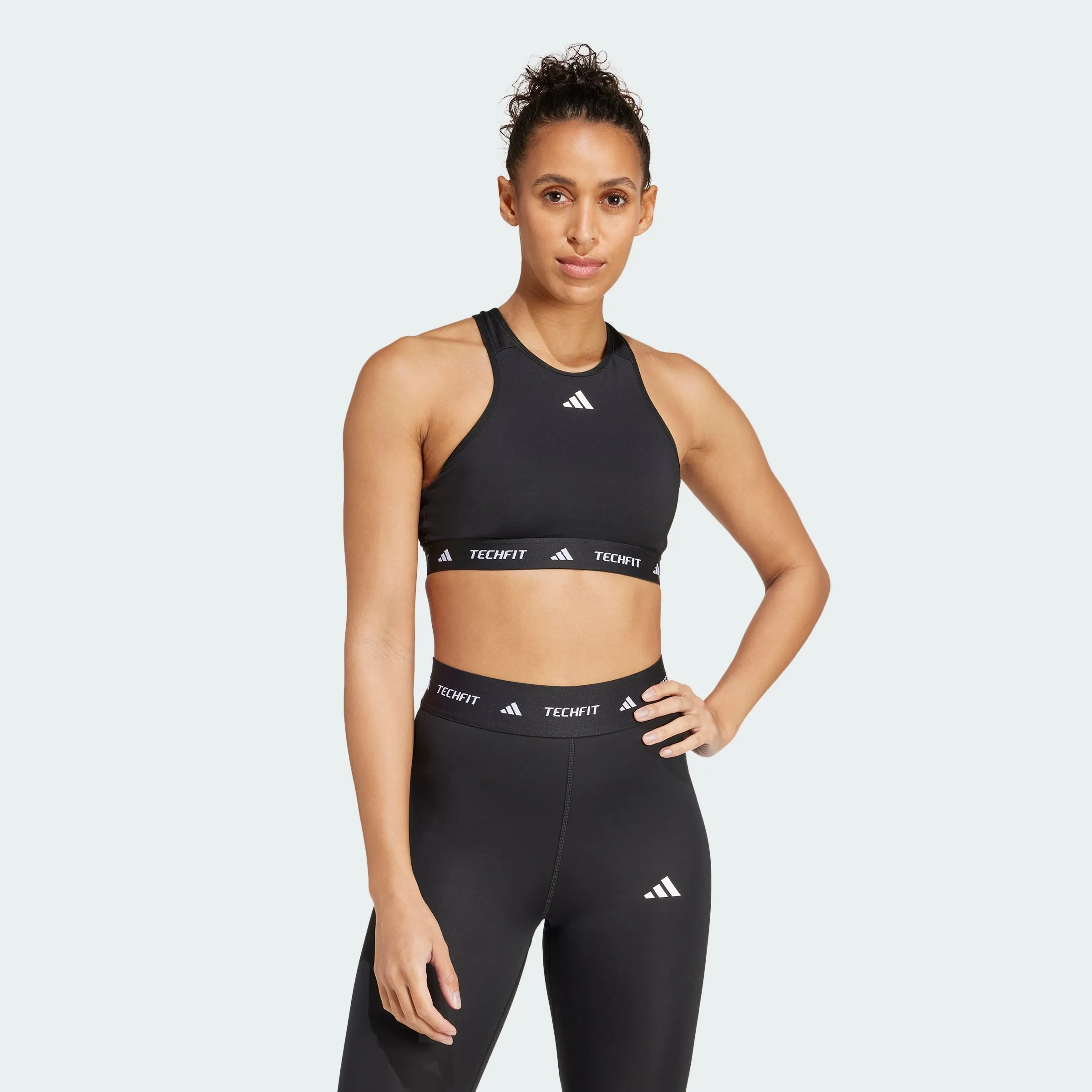 Women's adidas Techfit Medium-Support High-Neck Bra